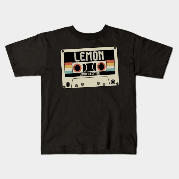 Lemon Name - Limited Edition - Vintage Style Kids T-Shirt by Debbie Art